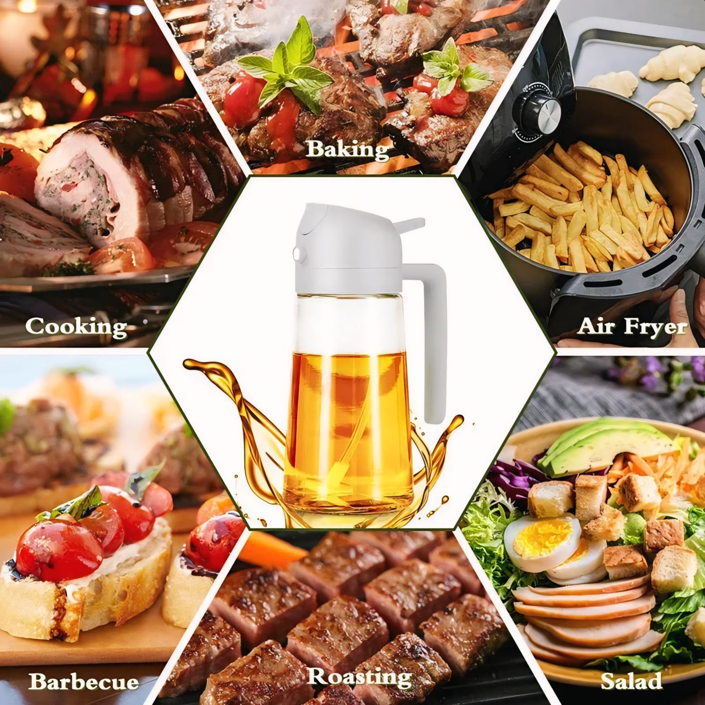 2-in-1 Oil Sprayer and Dispenser